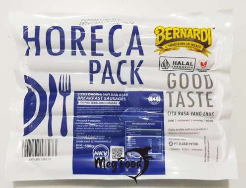 bernardi sosis sapi Breakfast horeca 500gr