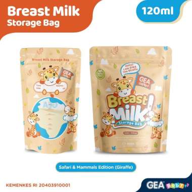 GEA Baby Kantong Asi 120ml Breastmilk Storage 120ml Gina The Giraffe