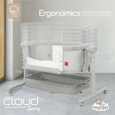 BabyElle BE 909 Cloud Tempat Tidur Bayi Cloud Swing GREY