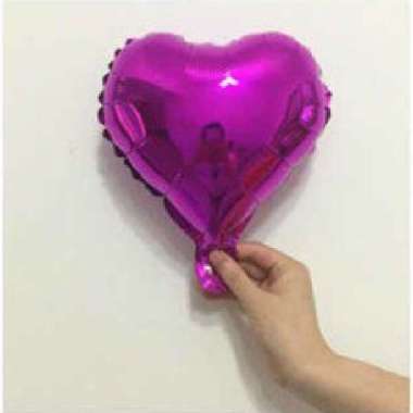 (1pc) Balon hati 20 cm balon foil hati 10" balon foil love 20 cm isian balon bobo balon pvc Biru tua