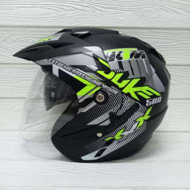 Helm Motor SNI BXP Original 2 kaca (Double visor) 2 KACA BXP JP7 MOTIF Semua Ukuran DUKE YELLOW