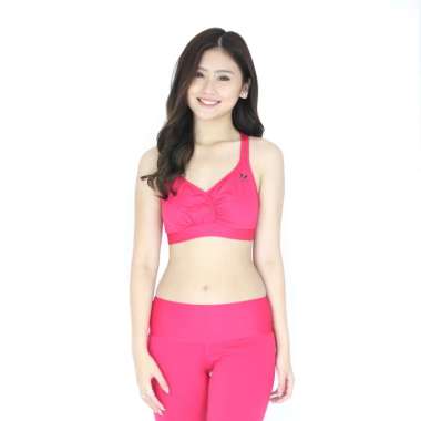 Lasona Women Sportswear Sport Bra Baju Olahraga Wanita BR-3014-E M Pink15