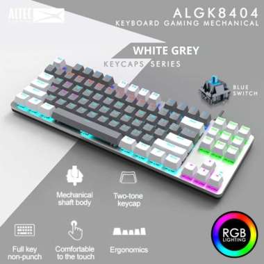 Keyboard / Mechanical Keyboard / Keyboard Gaming Mechanical AULA F-3287 TKL WHITE + GREY Keycaps wit