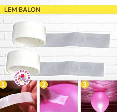 (100pc) Lem ballon murah - paku payung lem balon