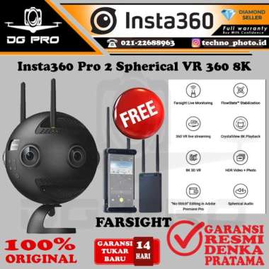 Insta360 Pro 2 Spherical VR INSTA 360 8K Camera with FarSight MARK II