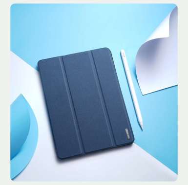 Case iPad Mini 7 | Casing iPad Mini 6 - Dux Ducis DOMO Series Smart Folio Cover iPad Mini 7 Blue