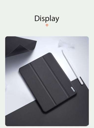 Case iPad Mini 7 | Casing iPad Mini 6 - Dux Ducis DOMO Series Smart Folio Cover iPad Mini 7 Black