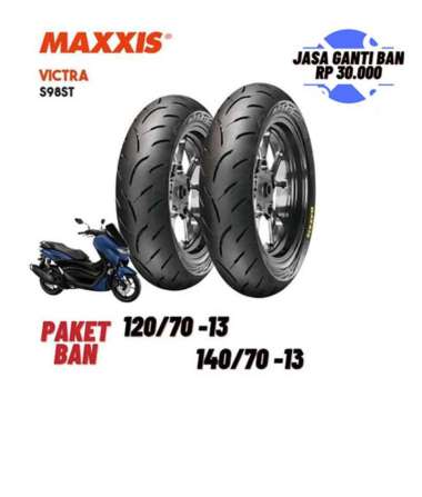 Paket Ban Maxxis Victra [120/70 - 13] & [140/70 - 13] Ban Motor Matic Tubeless Tubles Ban NMAX
