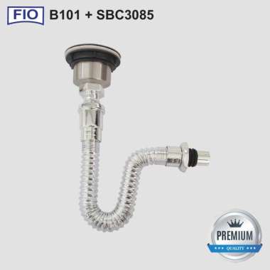 Paket Afur dan Selang Wastafel Bak Cuci Piring Fiorentino Silver