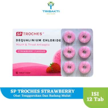 Tablet Hisap SP Troches isi 12 Tablet Meiji (rasa strawberry)