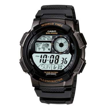 CASIO ORIGINAL - CASIO AE-1000W-1A3 - JAM TANGAN PRIA JAM PRIA - RUBBER CASIO AE-1000W-1A AE 1000W 1