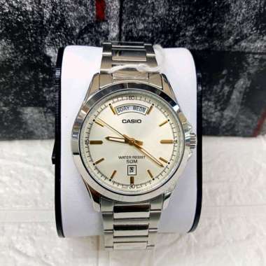 CASIO ORIGINAL - CASIO MTP-1370D-9AVDF - JAM TANGAN PRIA JAM PRIA - STAINLESS CASIO MTP-1370D-9A MTP