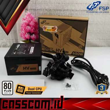 Power Supply FSP HV PRO 650 Watt PSU 80+