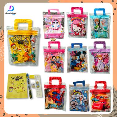 tas bingkisan ulang tahun anak tas souvenir set alat tulis goodie bag ultah hello kitty