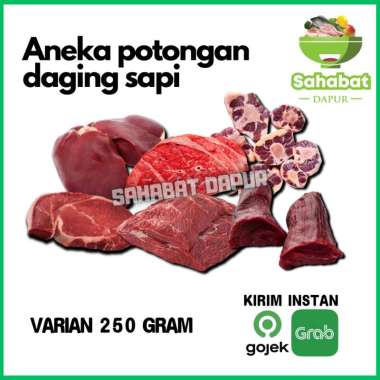 Daging Sapi Segar/Daging Has Dalam/Daging Paha/Sengkel/Tetelan/Iga/Hati Sapi/Kikil 250gr - Sahabatda