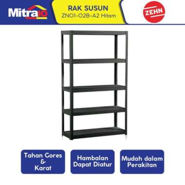 Zehn Rak Besi Zn01-02B-A2 80x40x160cm Tab Shelving Rack 5 Layer