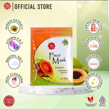 Viva Face Mask Pepaya 30g masker+air mawar