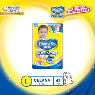 Promo Harga Mamy Poko Pants Xtra Kering L42 42 pcs - Blibli