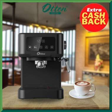 Otten - Mesin Kopi Espresso 15 Bar (Ottura Layar Sentuh) Hitam Black