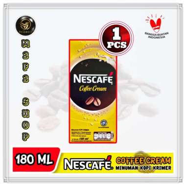 Nescafe Coffee Cream UHT | Minuman Kopi Krimer Kotak Instant - 180 ml (Kemasan Satuan)