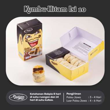 Mutiara Jogja Bakpia Rasa Kumbu Hitam Isi 10