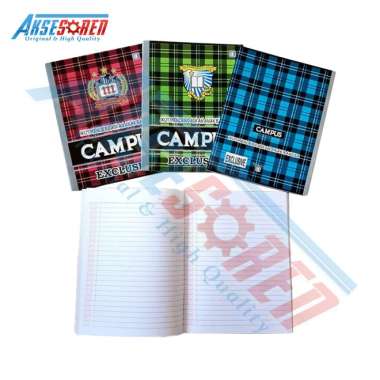 Buku Tulis Sekolah Campus 58 Lembar 10 Buku - Buku Catatan Harian SD SMP SMA Kuliah 1 Pak - Buku Kam