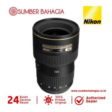 Sumber Bahagia - Nikon AF-S Nikkor 16-35mm f/4G ED VR Lensa Kamera - Black NEW Black