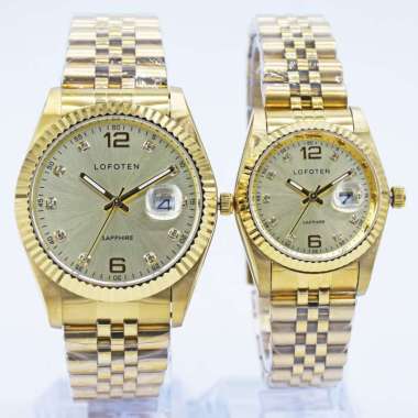 Lofoten 8105 Jam Tangan Couple - Jam Tangan Lofoten Original Couple Gold