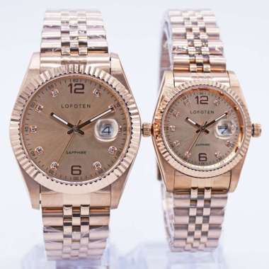 Lofoten 8105 Jam Tangan Couple - Jam Tangan Lofoten Original Couple Rosegold