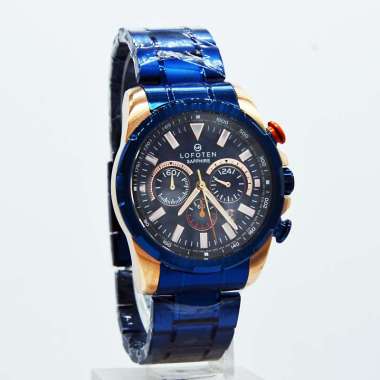 Lofoten 6510 Jam Tangan Lofoten - Jam Tangan Pria Original 6510MBR Blue Rosegold