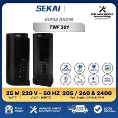Sekai Kipas Angin Meja / Menara Tower Fan TWF 301 TWF301