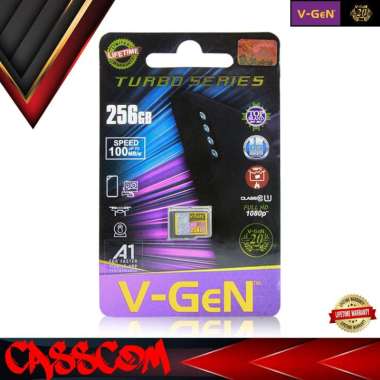MicroSD V-GeN Turbo 256GB Class 10 Memory Card Micro SD VGEN