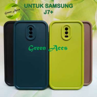 SILIKON ( SAMSUNG J7+ / J7 PLUS ) CASE ANTI CRACK BENING / SOFTCASE / CASING SOFT HP HANDPHONE CASE