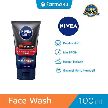 Promo Harga Nivea Men Facial Foam Acne Oil Control 100 ml - Blibli