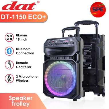 SPEAKER TROLLEY DAT UKURAN 15 INCH DT1150ECO+ GARANSI RESMI (MEDAN)