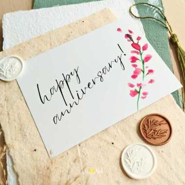 Tambahan Kartu Ucapan Love You / Happy Birthday Wedding / Terima Kasih - happy anniv