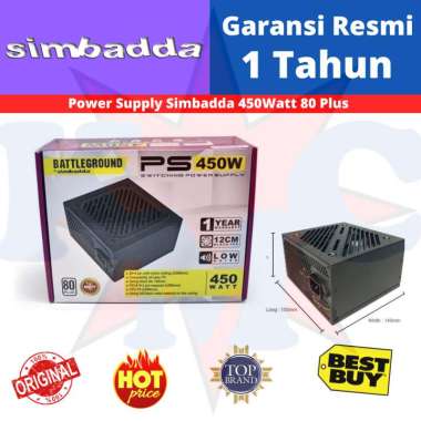 Power Supply Simbadda 450 watt PSU 450W Resmi