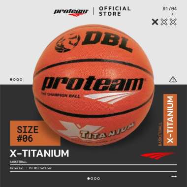 Proteam Titanium Bola Basket [Size 6] 6 Coklat