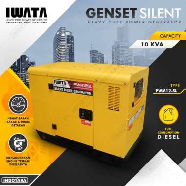 Genset Diesel IWATA 10Kva Silent - PWM12SL