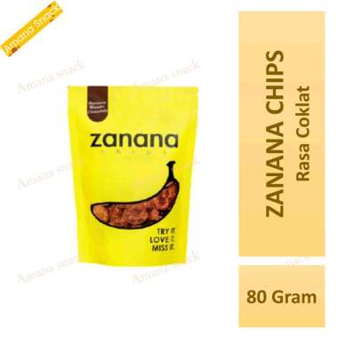 BEST SELLER Zanana chips all varian - kripik pisang aneka rasa Zanana- Brown Chocolate