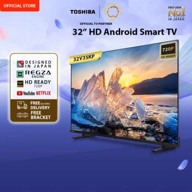 [FREE BRACKET] Toshiba TV 32" HD Android TV - Google Assistant Netflix Disney+ Youtube Dolby Audio W