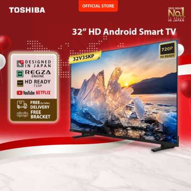 [HD Android TV] [FREE BRACKET] Toshiba TV 32" HD Android TV - Google Assistant Netflix Disney+ Youtu