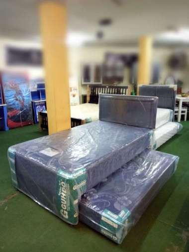 GUHDO - 2in1 SET Tempat Tidur Single - Ranjang Susun - Tingkat - Kasur - SpringBed Anak 100 x 200 Bi