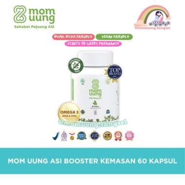 Mom Uung ASI Booster 60 Kapsul Momuung Official Pelancar ASI Halal BPOM Natural Organic - Fenugreek
