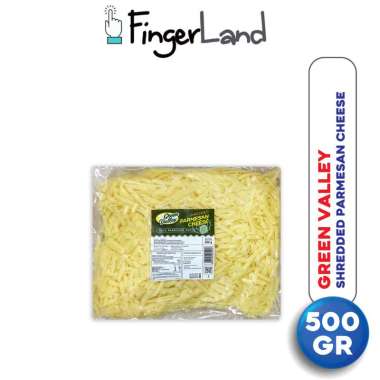GREEN VALLEY Shredded Parmesan Cheese 500 gram Keju Parmesan Parut