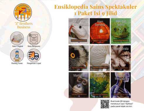 Ensiklopedia Sains Spektakuler - 1 Paket Isi 9 Jilid Multi Warna