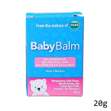 Vicks Baby Balsam Penenang Ketika Bayi Batuk Pilek Vaporub 20g