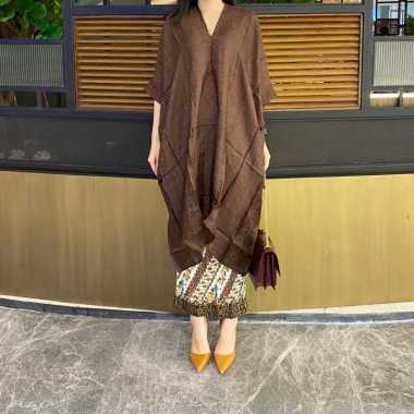 Tunik aruna-tunik batik polos (HANYA ATASAN) Hijau apel