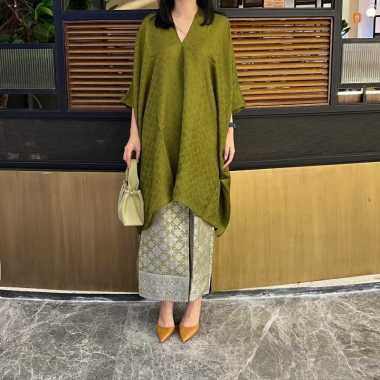 Lausboutique Tunik Aruna/Tunik viskos/Aruna polos(HANYA ATASAN) Hijau lumut