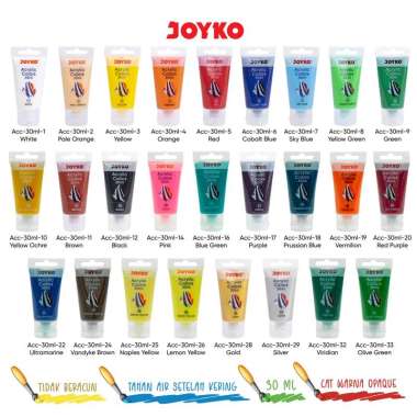 Cat Akrilik Acrylic Color Joyko ACC-30ML Silver